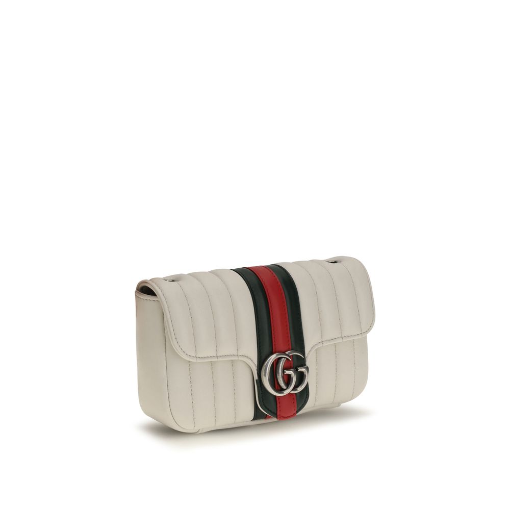 Gucci White Lamb Ovis Aries Shoulder Women's Bag