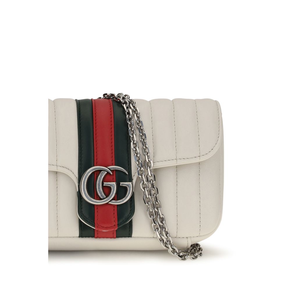 Gucci White Lamb Ovis Aries Shoulder Women's Bag