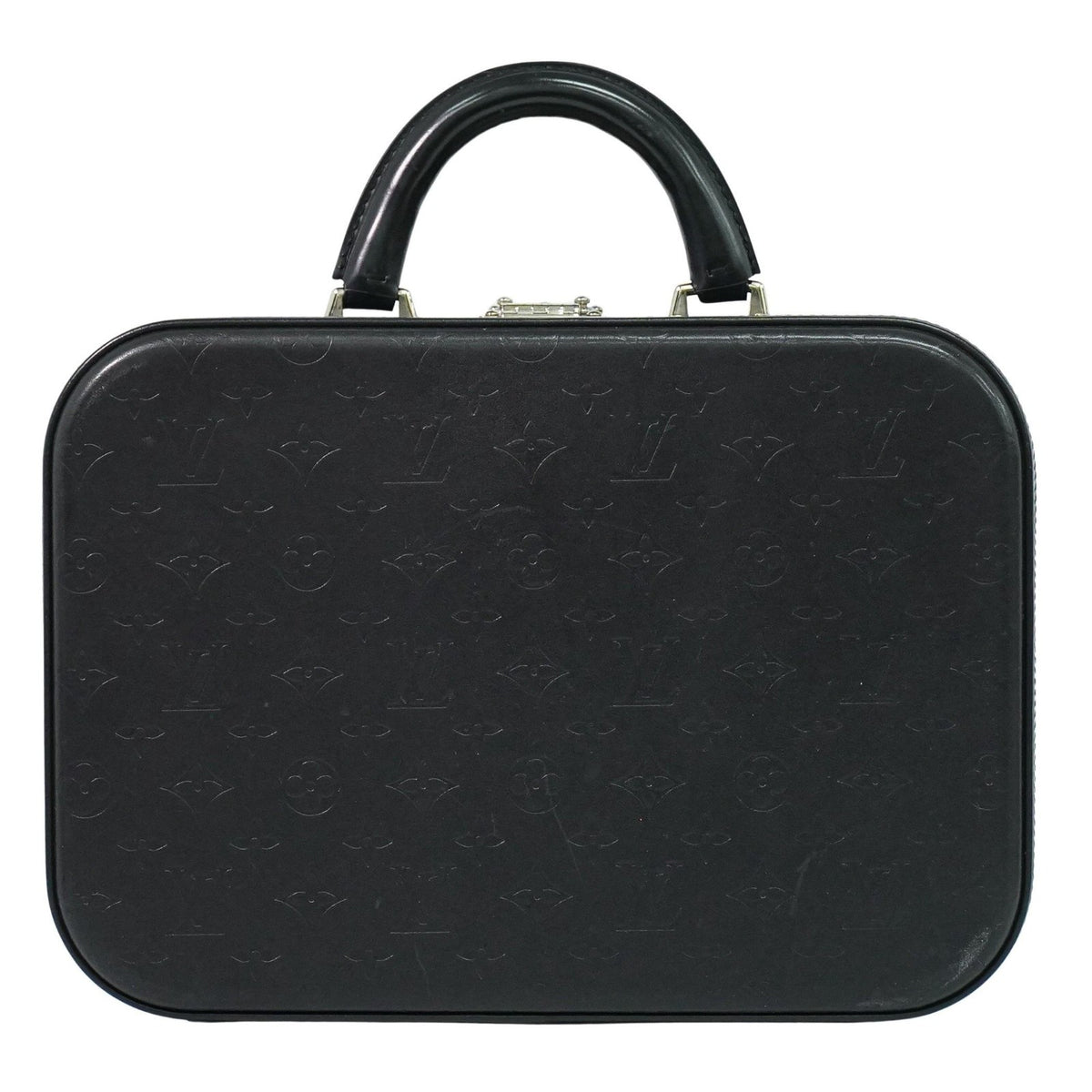 Louis Vuitton Valisette Monogram Glace Leather Black Patent_Leather Handbag (Pre-Owned)