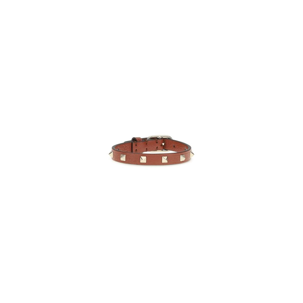 Valentino Garavani Brown Goatskin Women's Bracelet