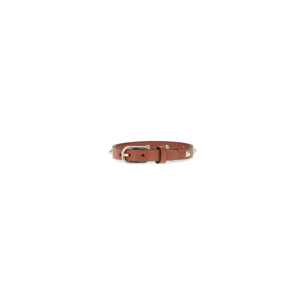 Valentino Garavani Brown Goatskin Women's Bracelet