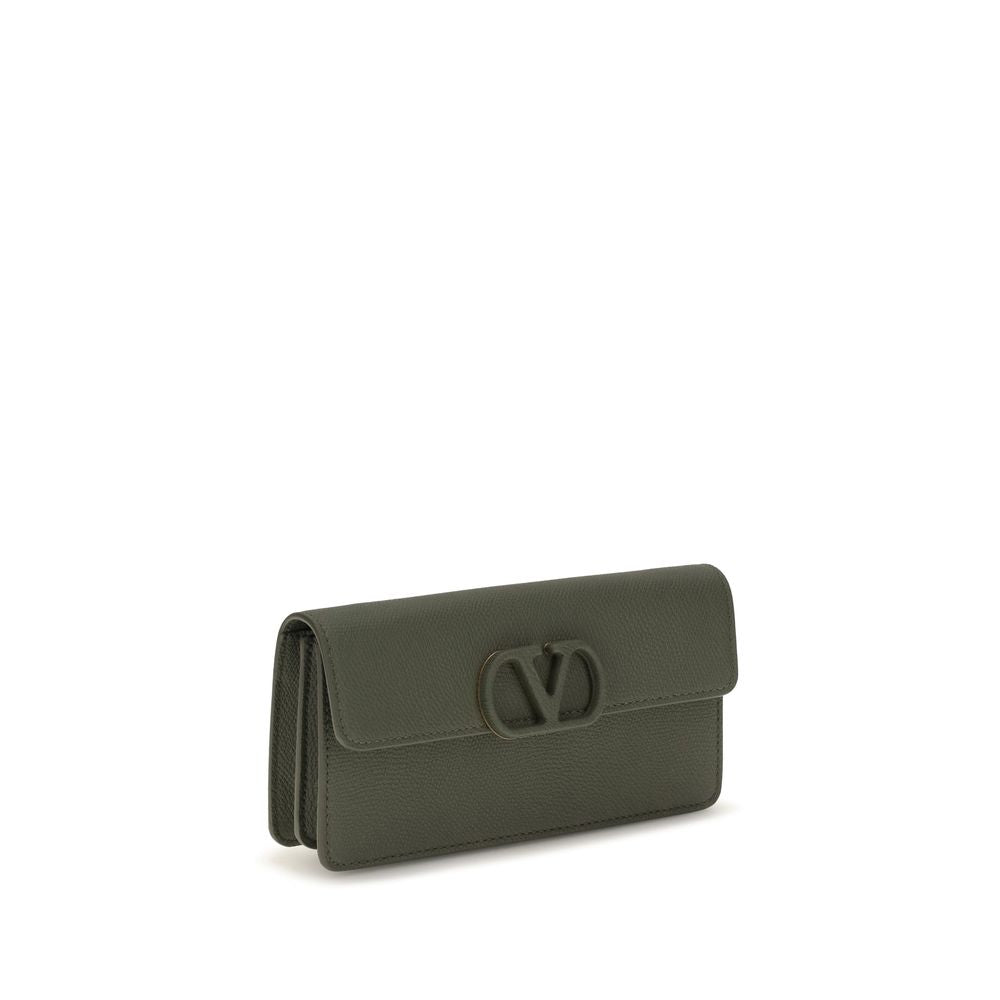 Valentino Garavani Bicolor Calf Leather Bos Taurus Women's Wallet