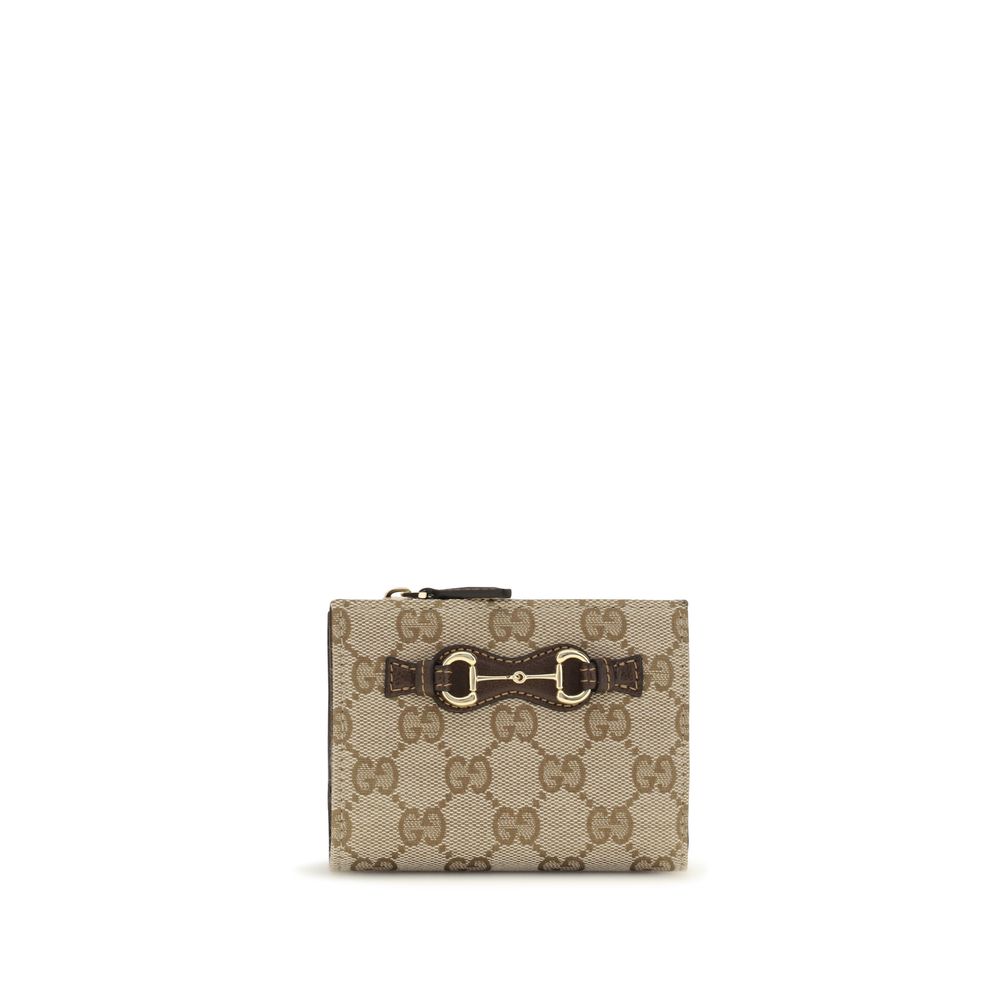 Gucci Brown Cotton Women's Wallet