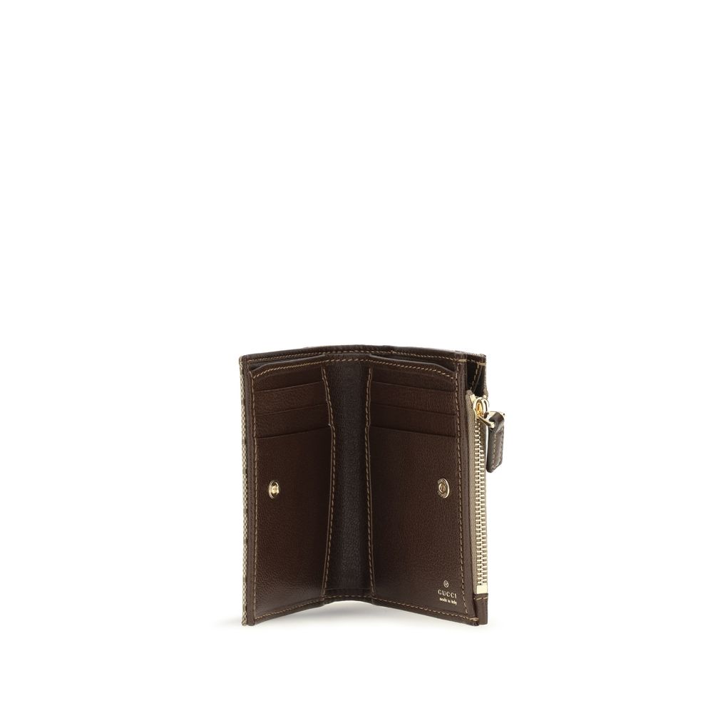 Gucci Brown Cotton Women's Wallet