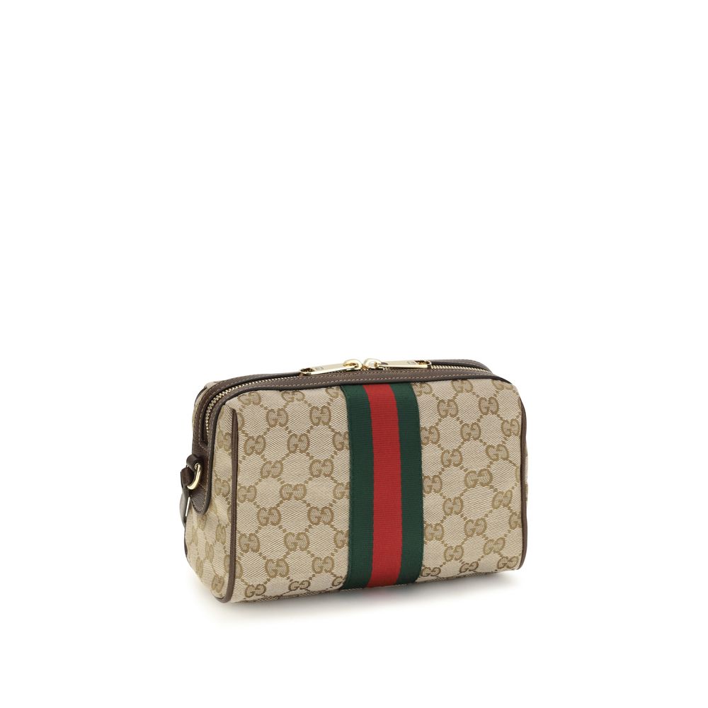 Gucci Beige Fabric Shoulder Women's Bag