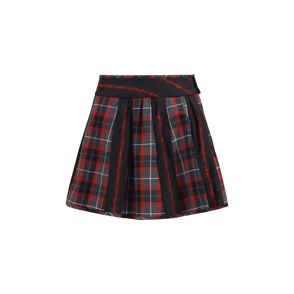 Vivienne Westwood Red Wool Oves Aries Mini Women's Skirt