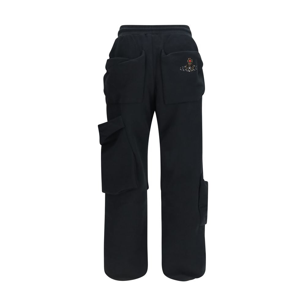 Vivienne Westwood Black Cotton Athletic Men's Pants