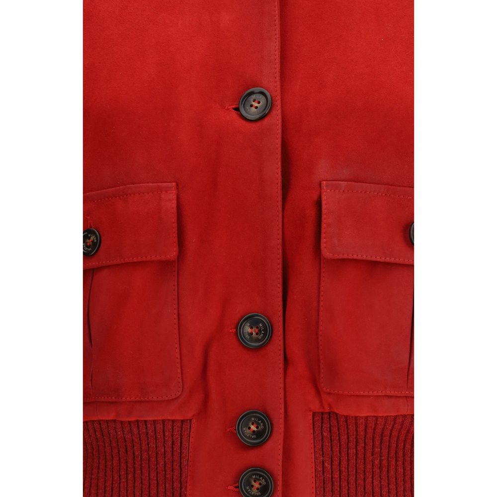 Valstar Red Goatskin Full-Length Women's Jacket