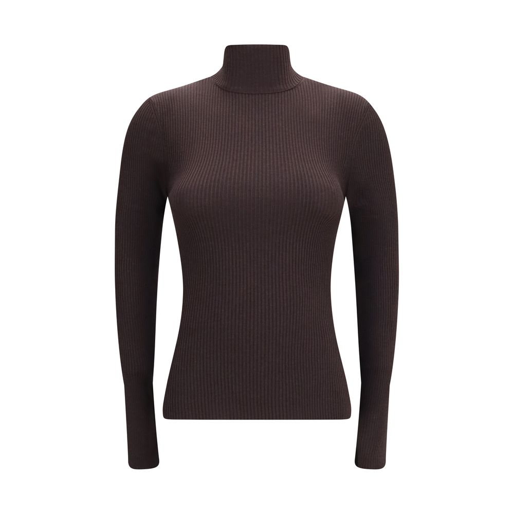 Wolford Brown Wool Oves Aries Women's Turtleneck