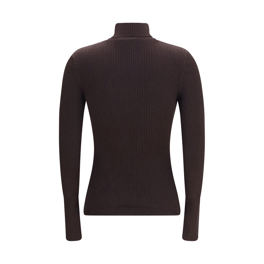 Wolford Brown Wool Oves Aries Women's Turtleneck