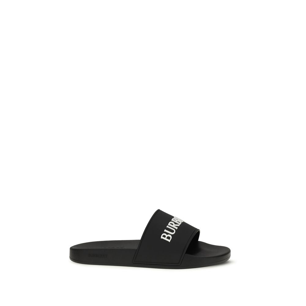 Burberry Black Rubber Women's Sandals
