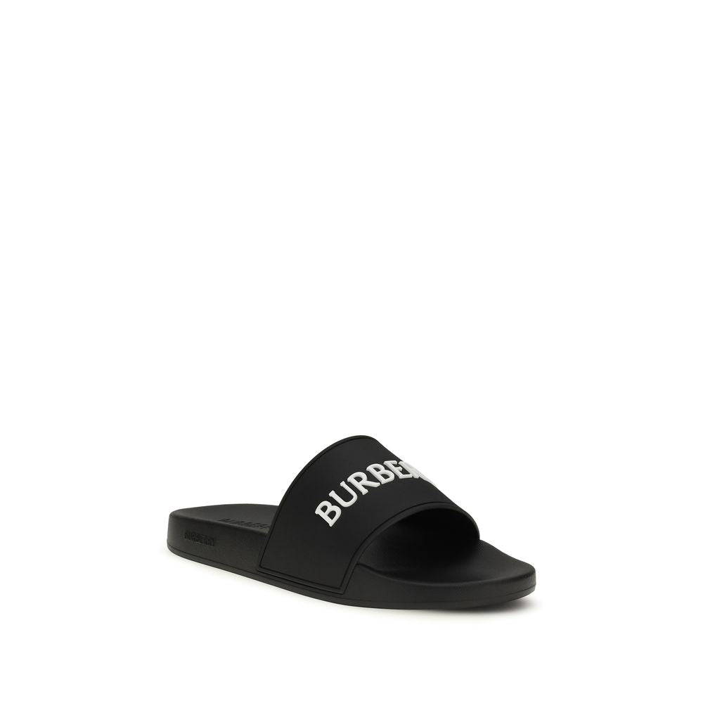 Burberry Black Rubber Women's Sandals