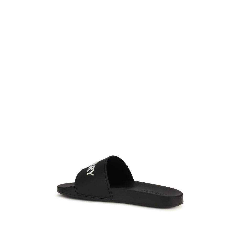 Burberry Black Rubber Women's Sandals