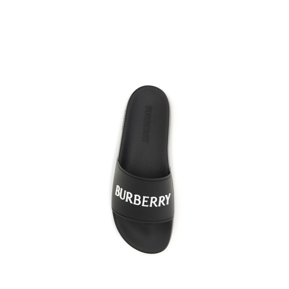Burberry Black Rubber Women's Sandals