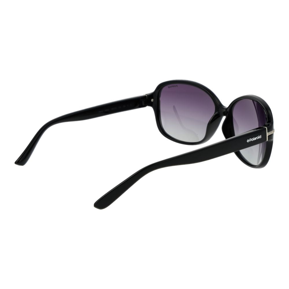 Polaroid Black Plastic Women's Sunglasses