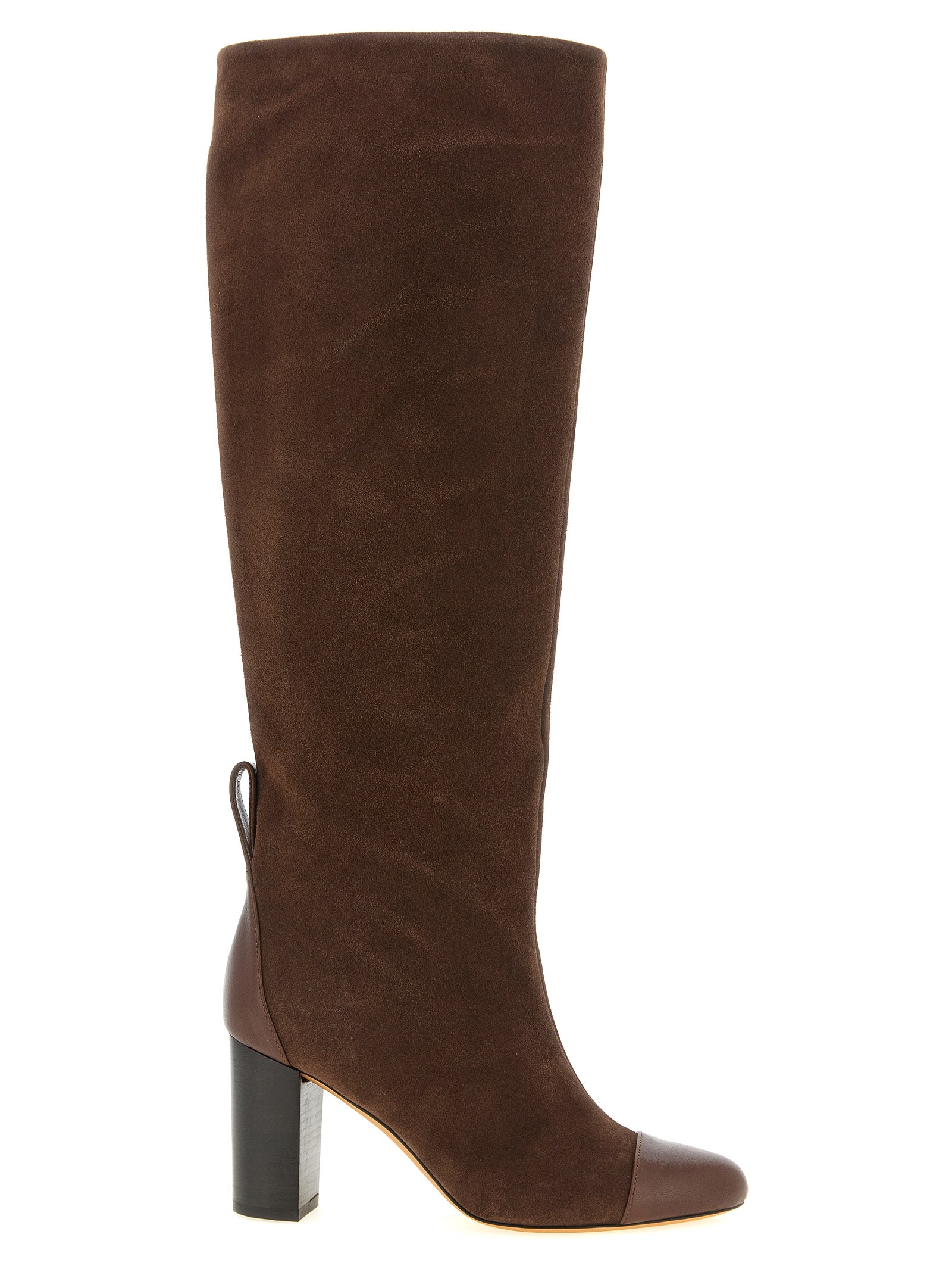ODISSI Brown Calfskin Over The Women's Knee
