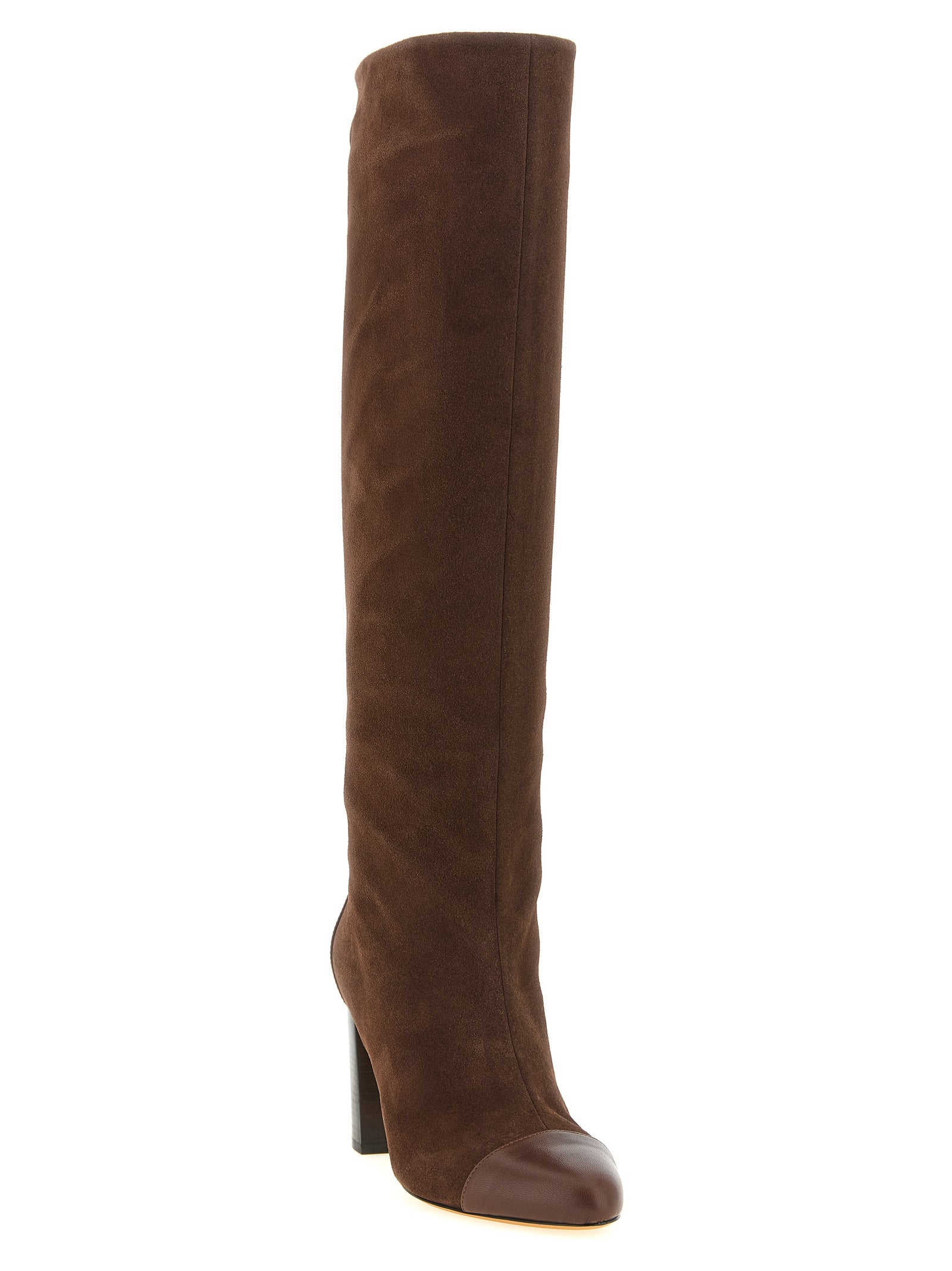 ODISSI Brown Calfskin Over The Women's Knee