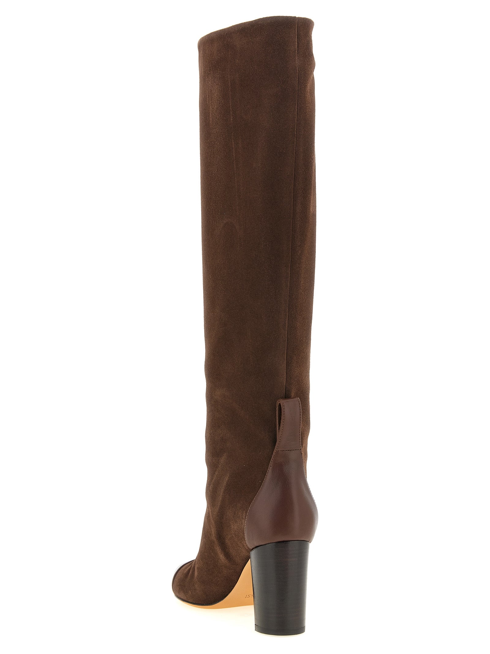 ODISSI Brown Calfskin Over The Women's Knee