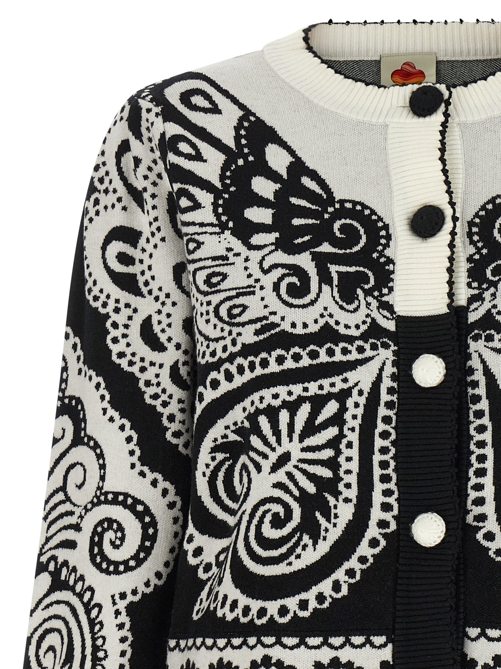 FARM RIO Bicolor Polyester Women's Cardigan