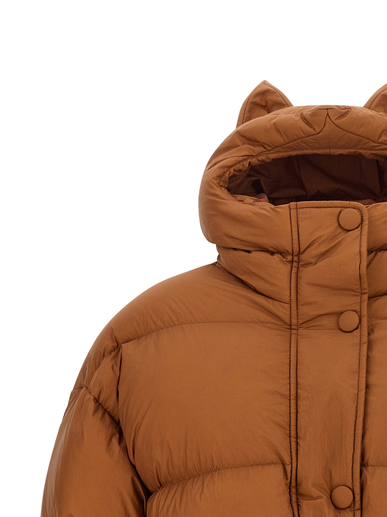 IENKI IENKI Brown Nylon Full-Length Women's Jacket