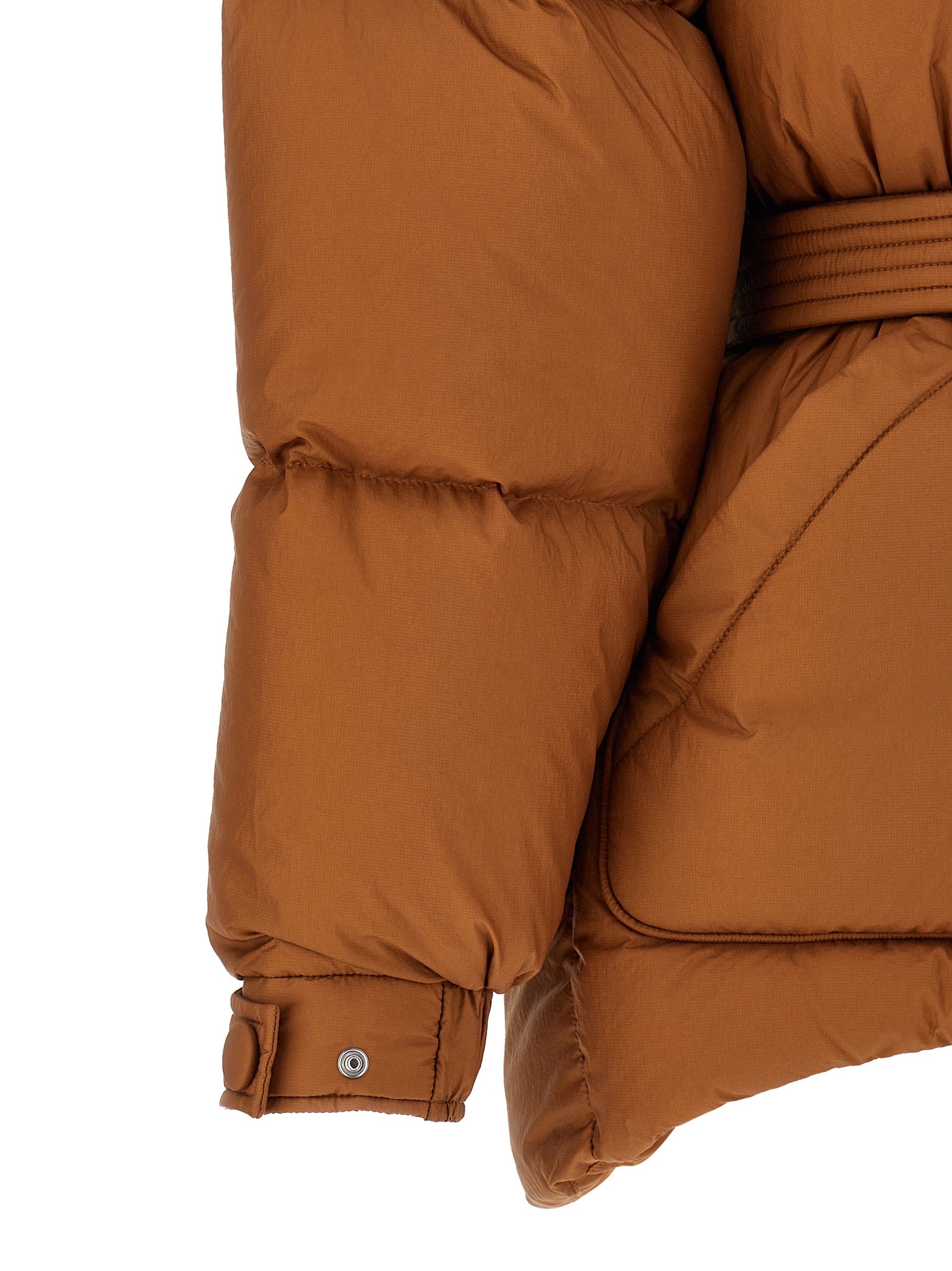 IENKI IENKI Brown Nylon Full-Length Women's Jacket