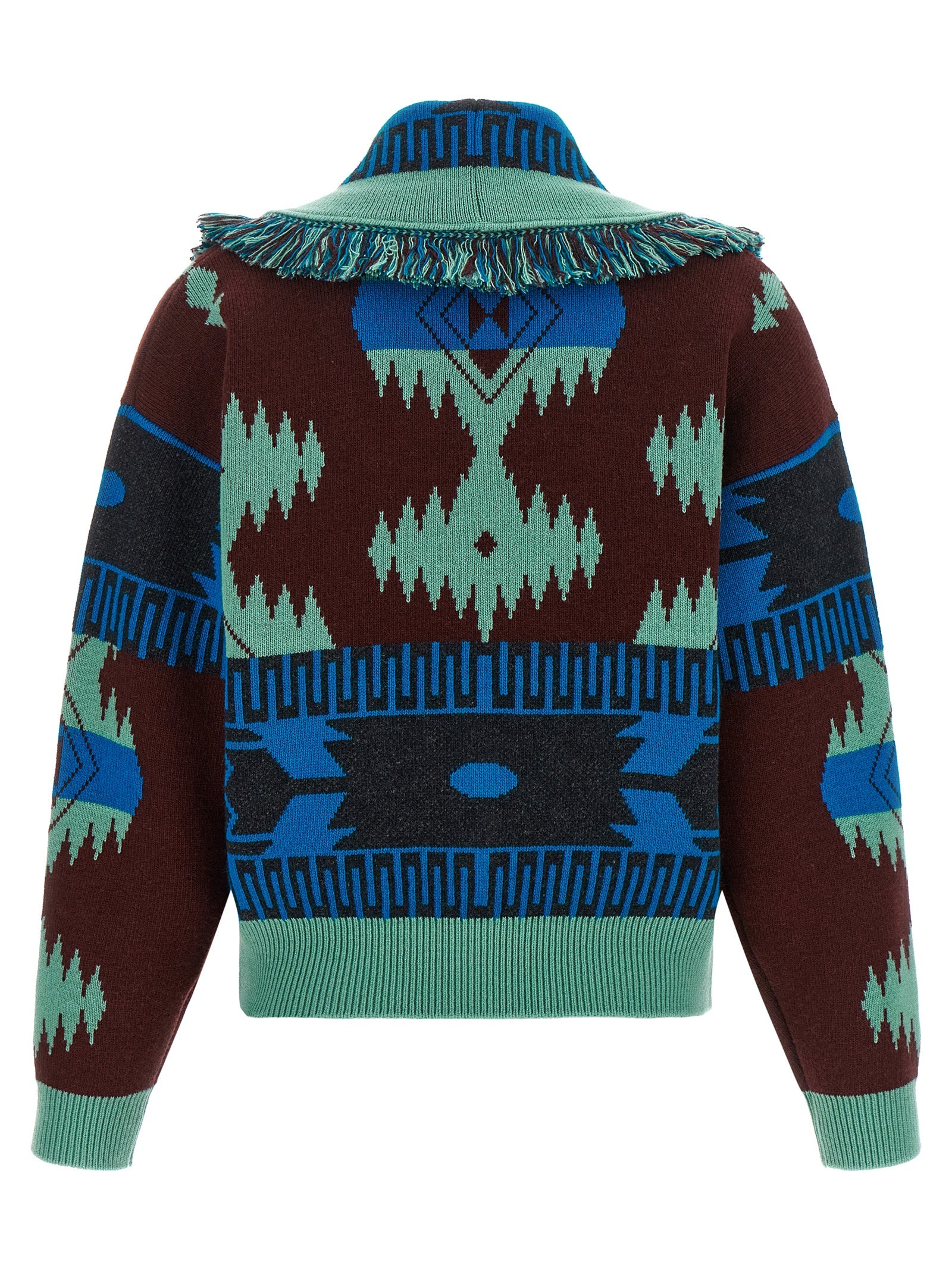 Alanui Blue Virgin Wool Women's Cardigan