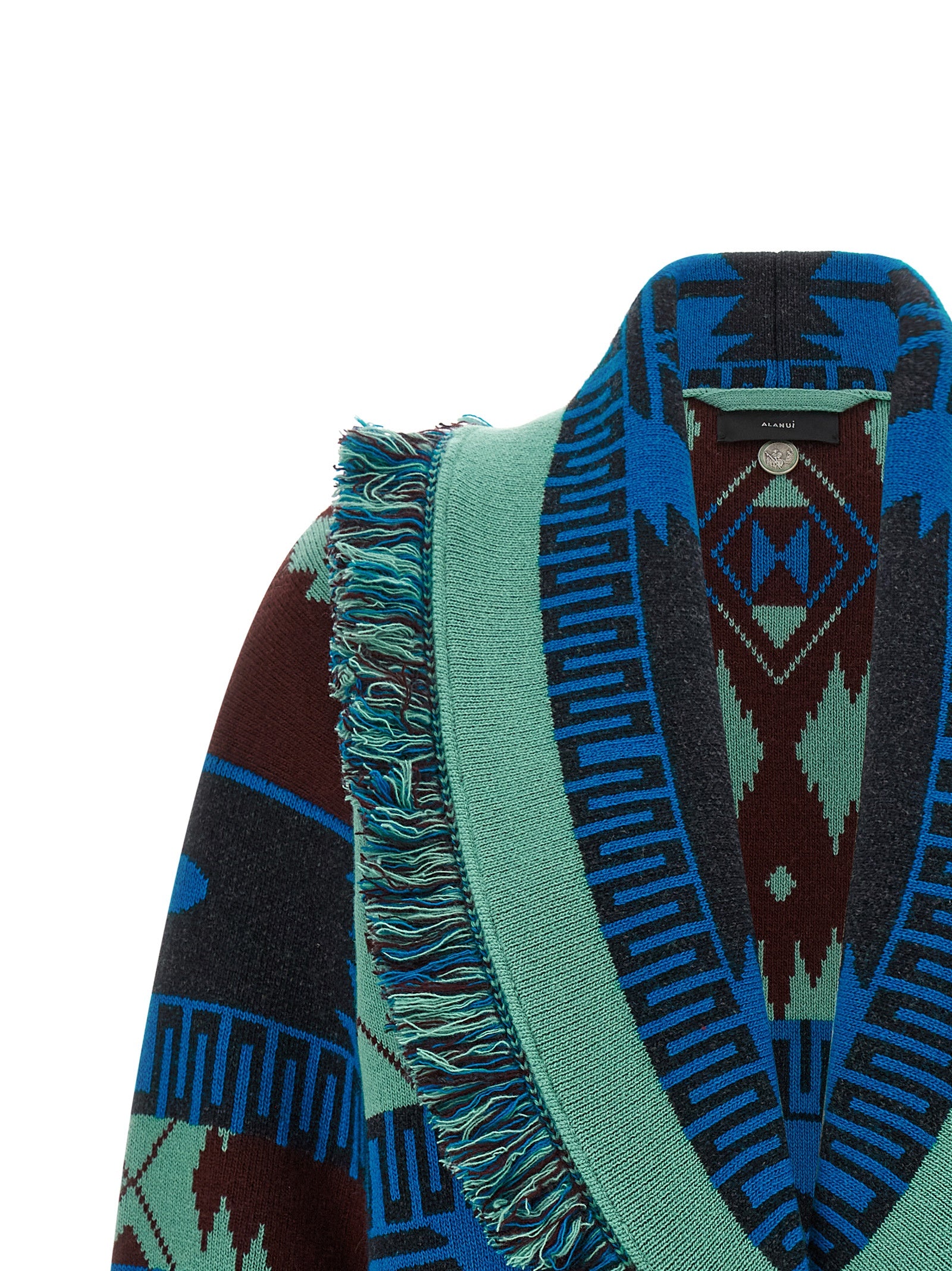 Alanui Blue Virgin Wool Women's Cardigan