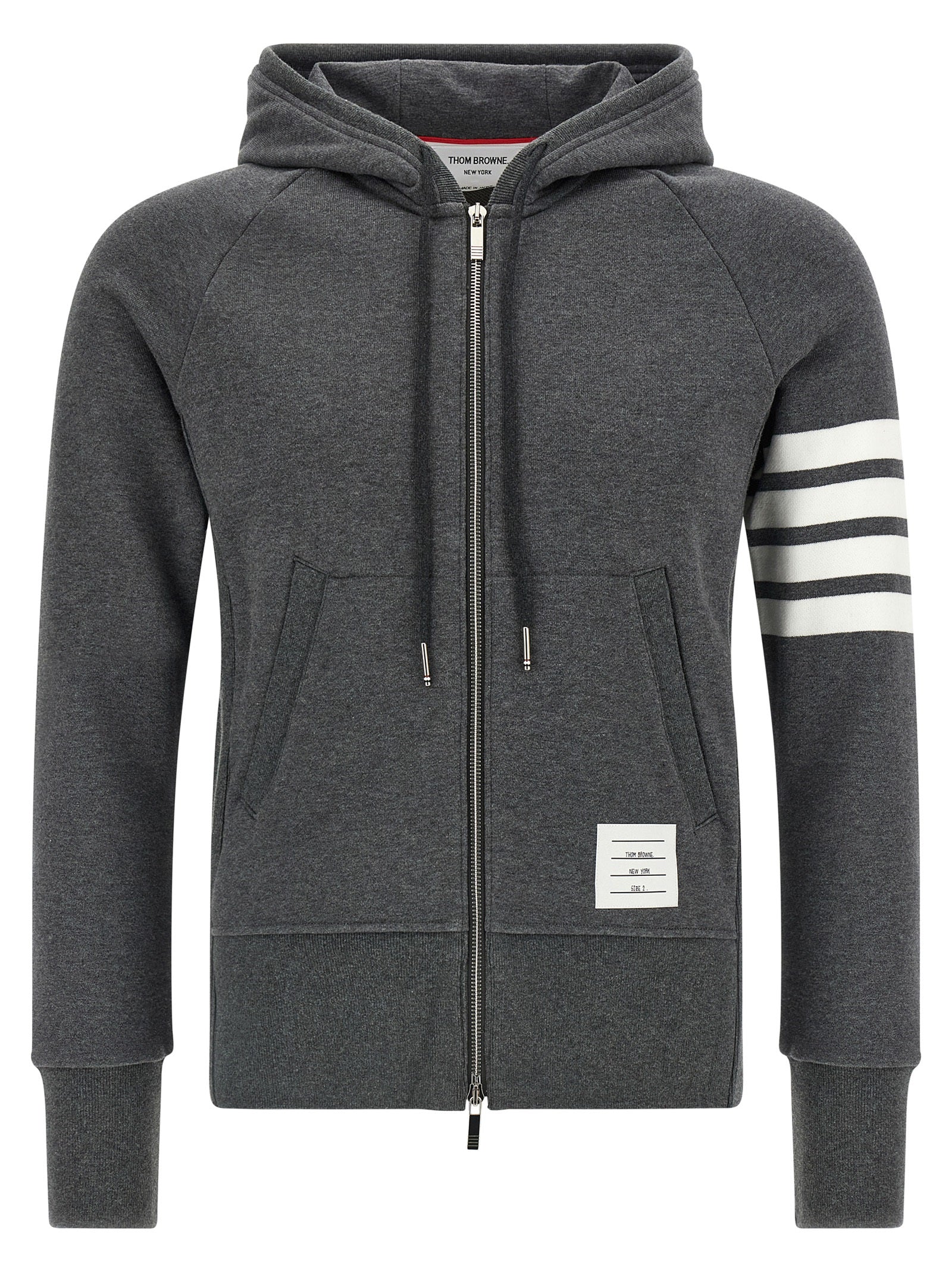 Thom Browne Gray Cotton Men's Sweatshirt