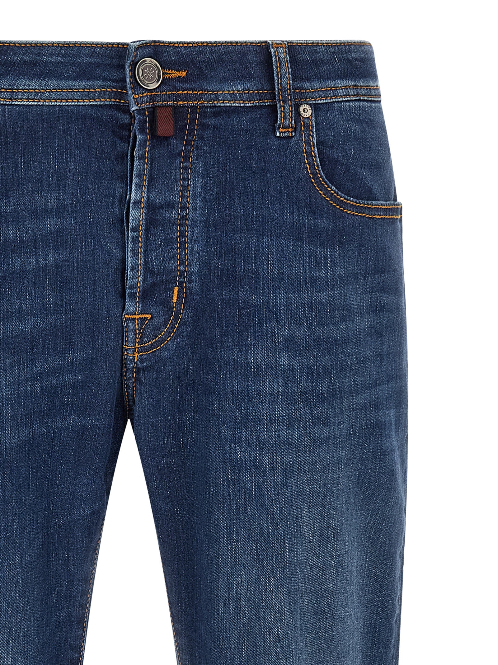 Jacob Cohen Blue Cotton Straight-Leg Men's Jeans