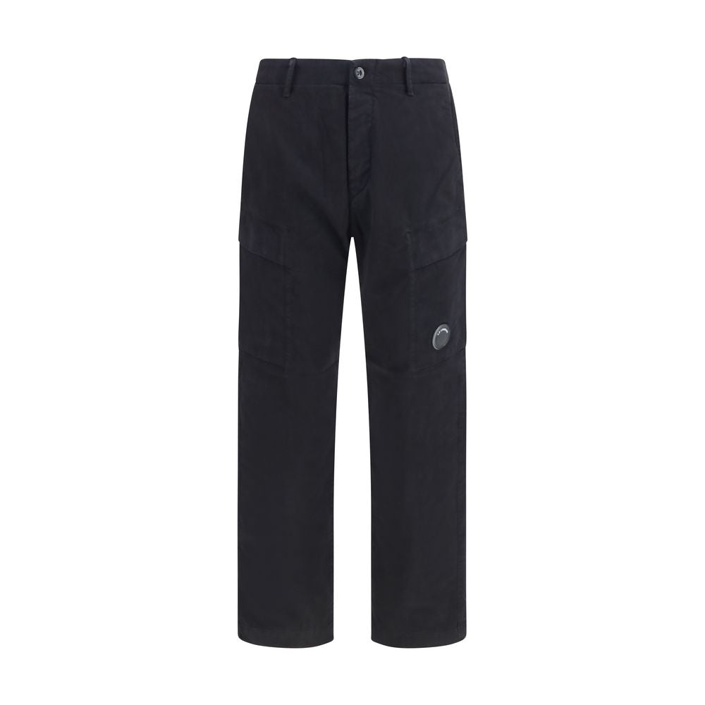 C.P. Company Black Cotton Cargo Men's Pants