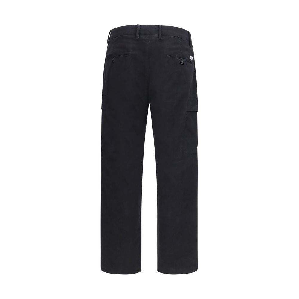 C.P. Company Black Cotton Cargo Men's Pants