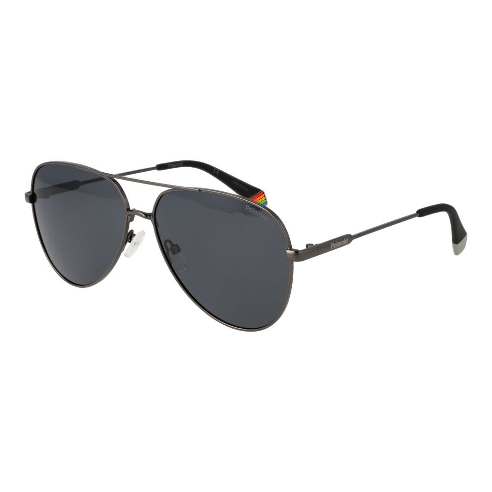 Polaroid Gray Metal  Sunglasses
