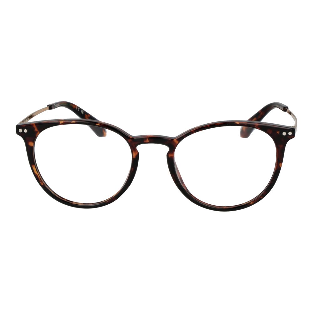 Polaroid Brown Titanium Glasses  (Frames)