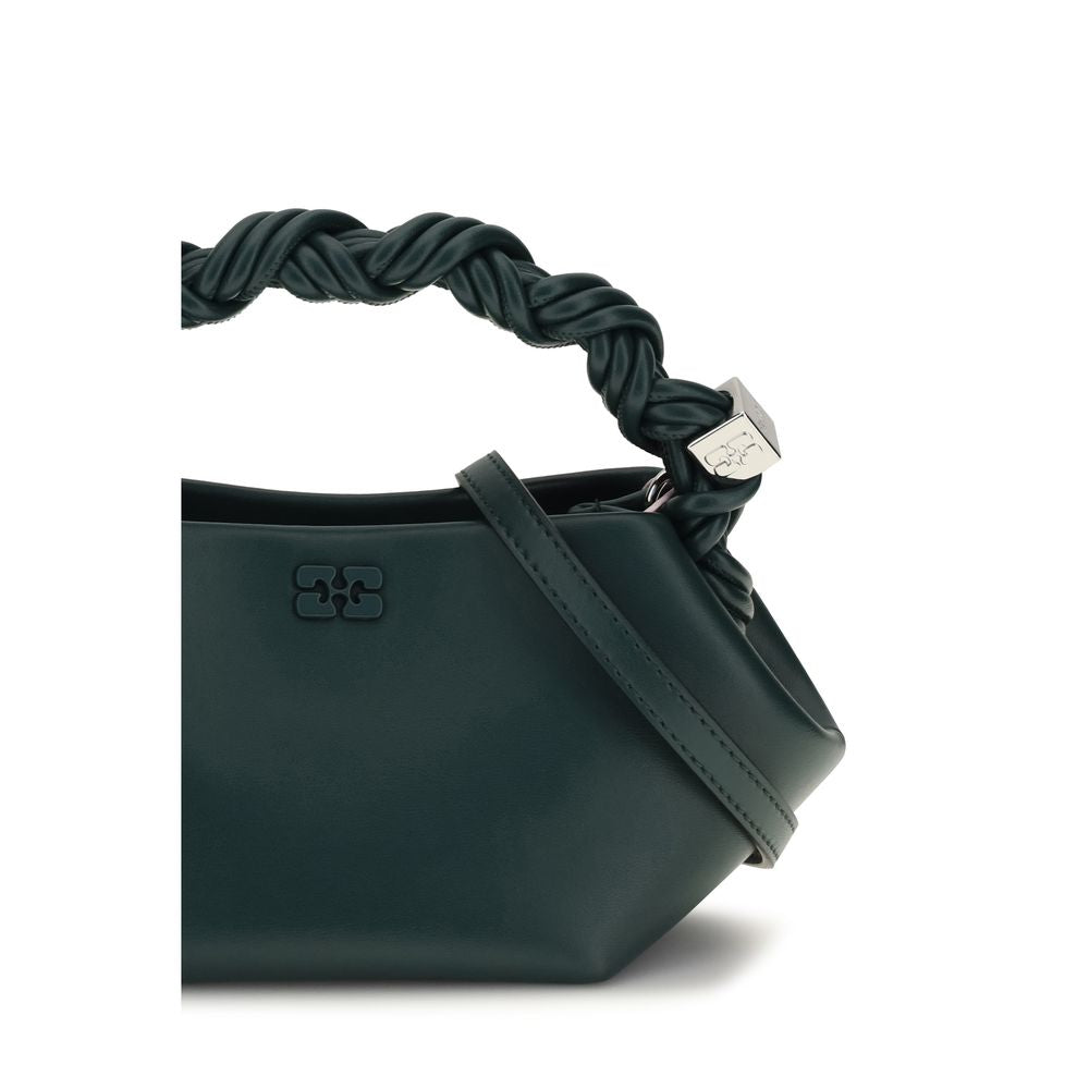 Ganni Bicolor Recycled Leather Shoulder Women's Bag