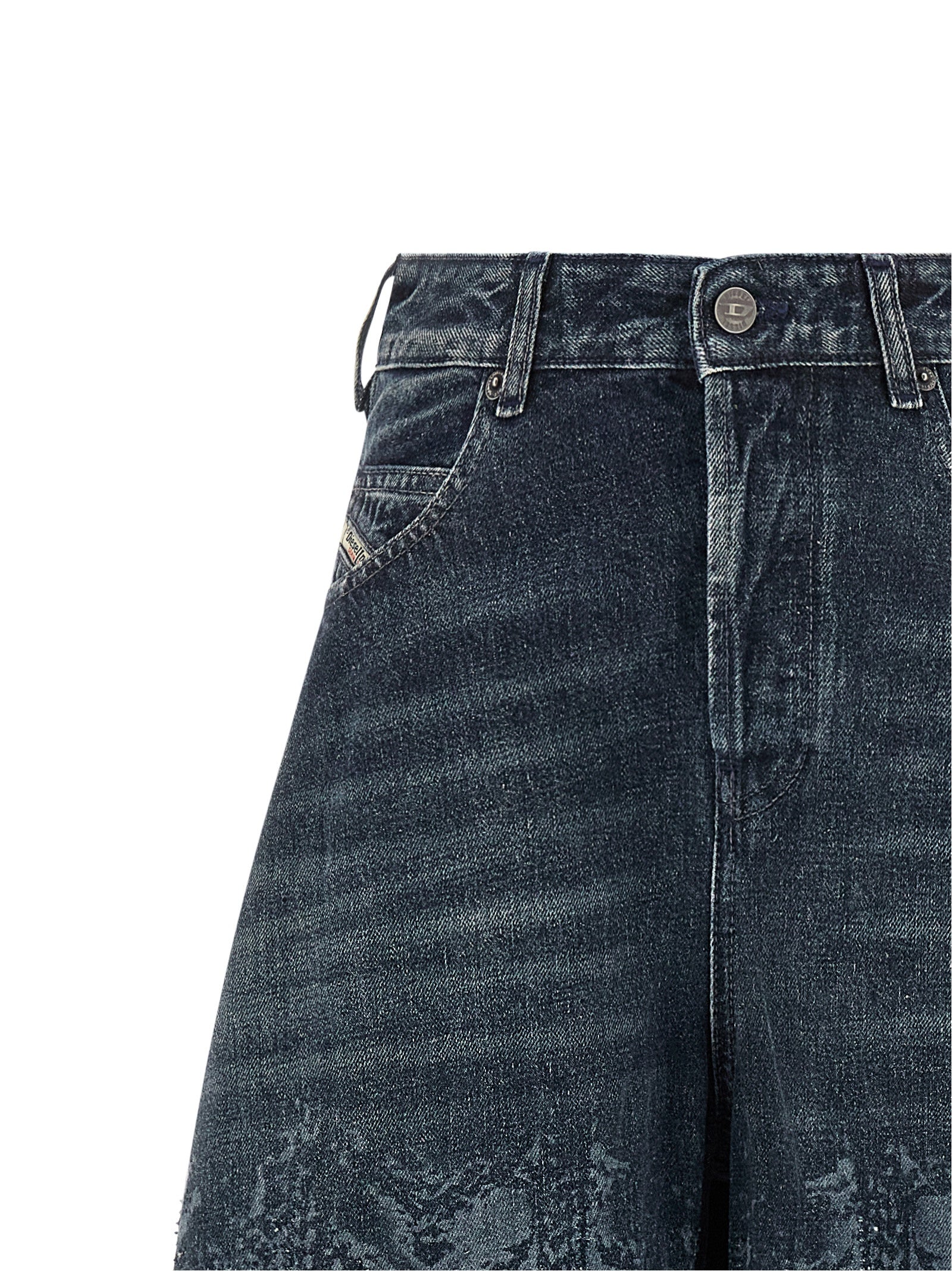 Diesel Blue Cotton High-Waisted Women's Jean