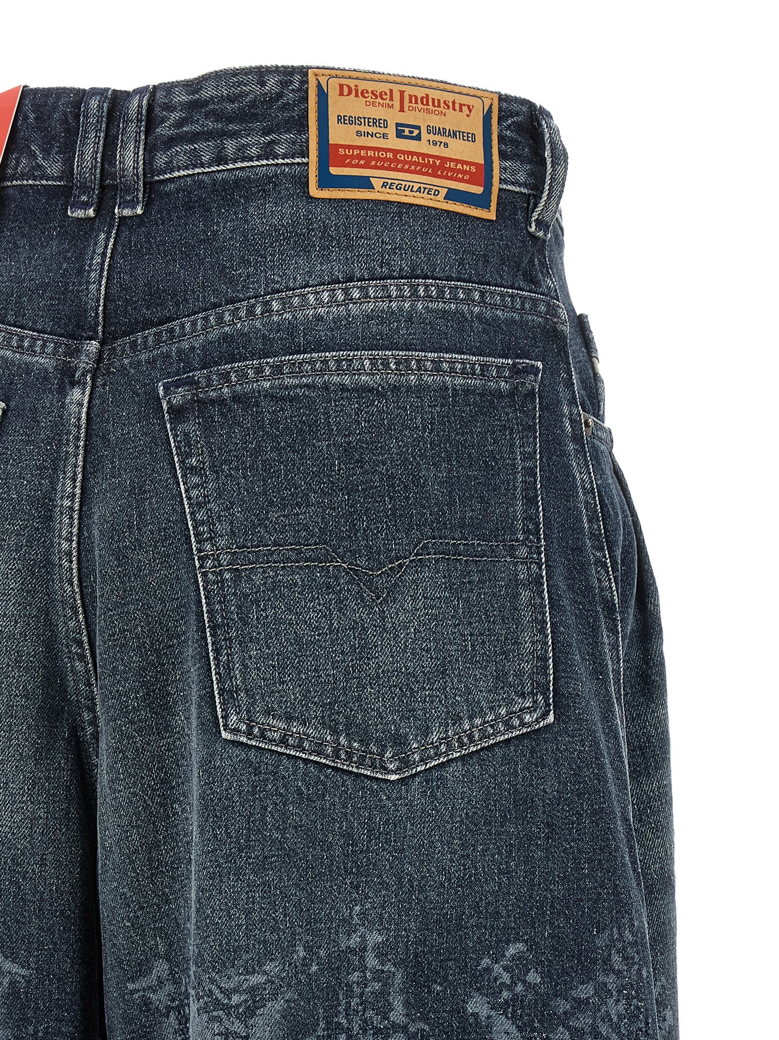 Diesel Blue Cotton High-Waisted Women's Jean