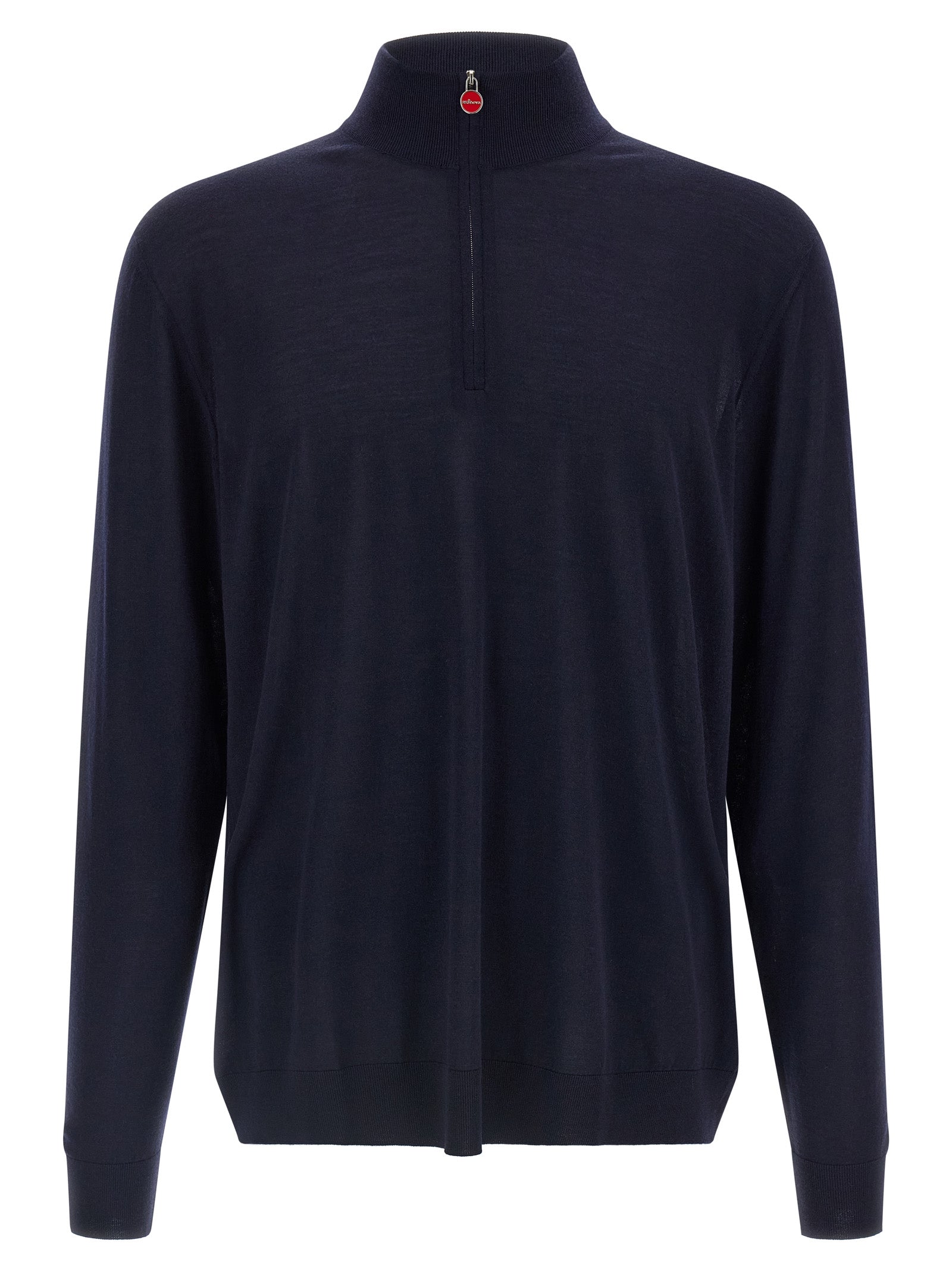 Kiton Blue Wool Men's Cardigan
