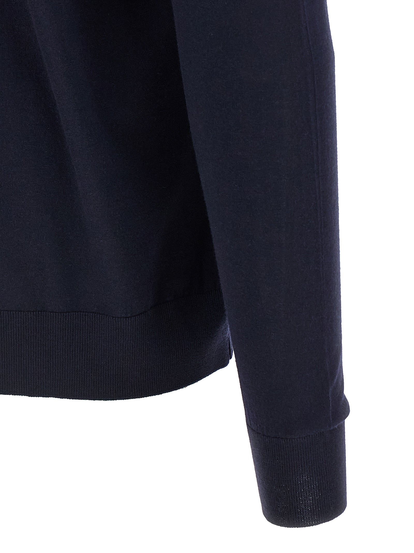 Kiton Blue Wool Men's Cardigan