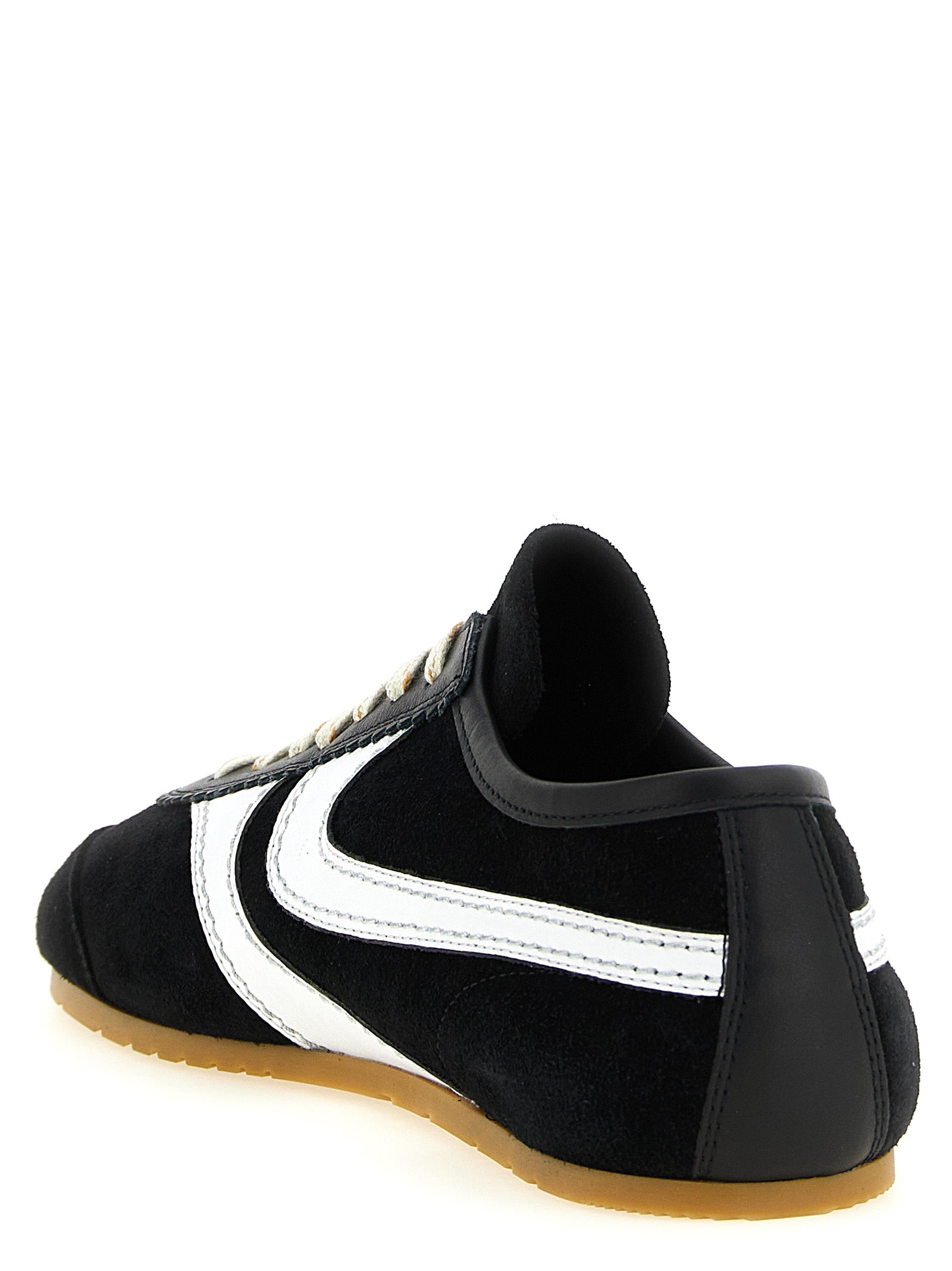 Dries Van Noten Bicolor Calfskin Athletic Men's Sneakers