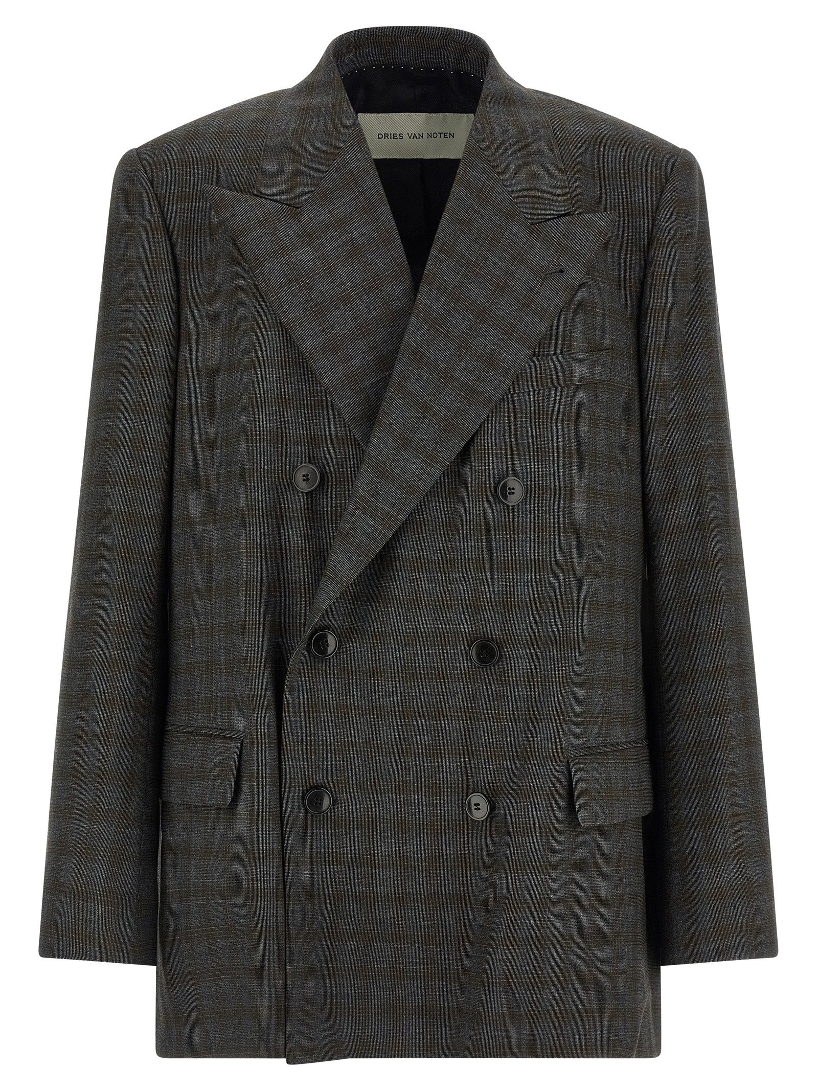 Dries Van Noten Gray Wool Men's Blazer