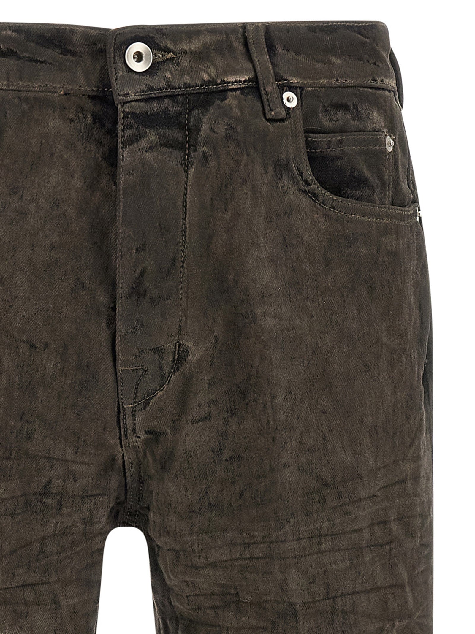 Rick Owens Gray Cotton Bermuda Men's Shorts