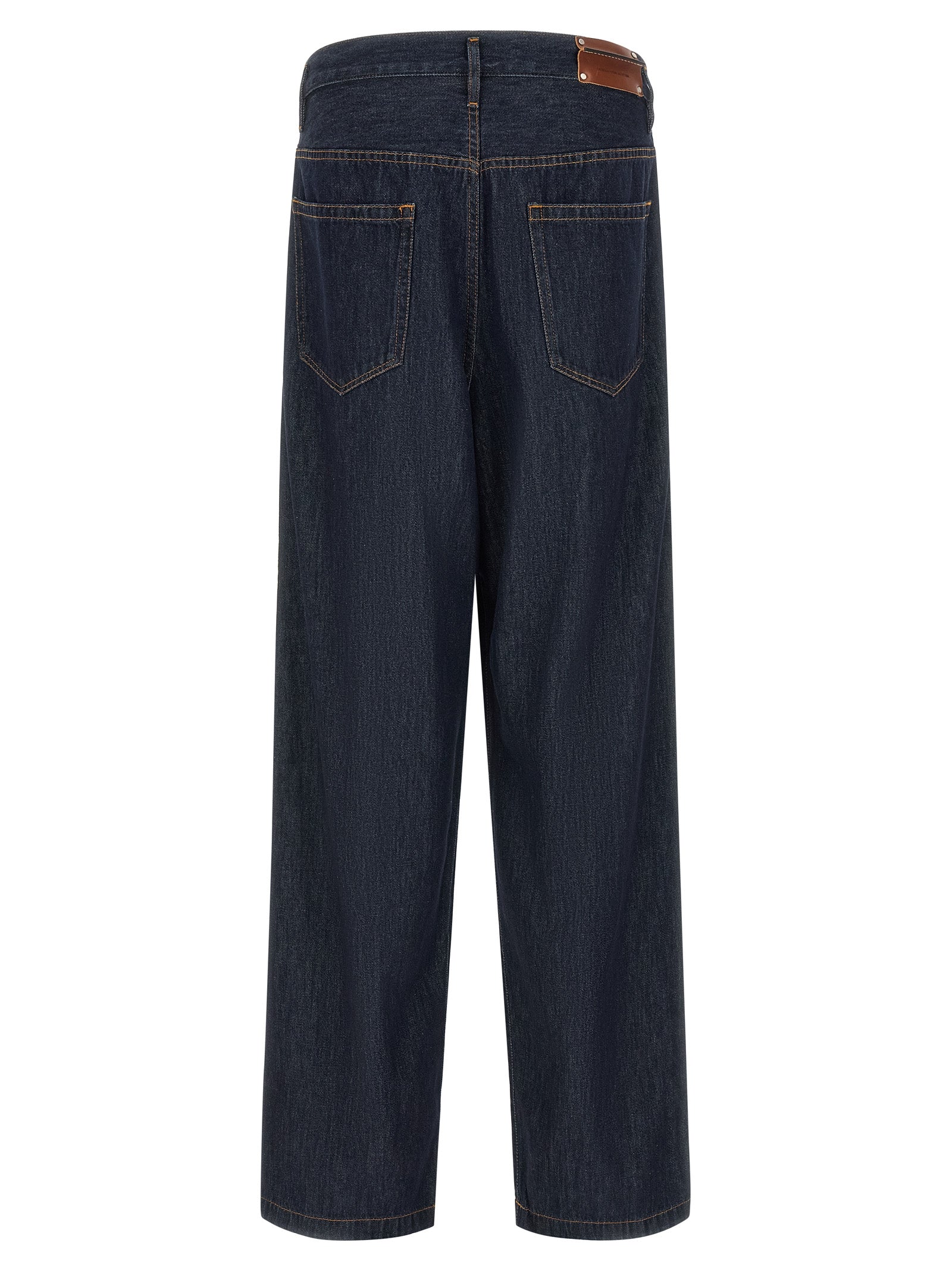 Dries Van Noten Blue Cotton Jeans Men's Denim