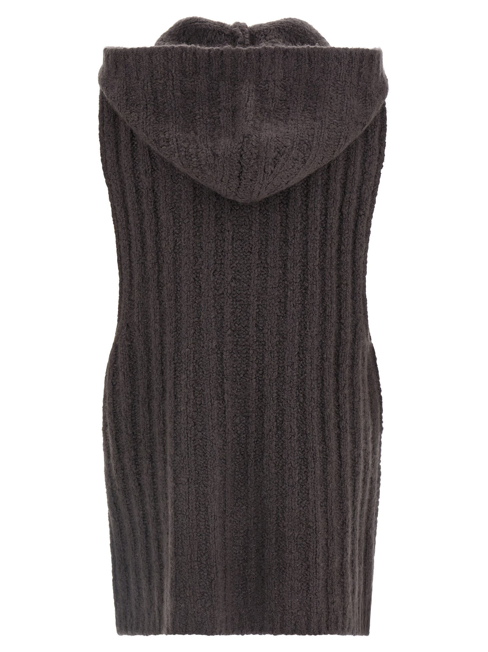 Rick Owens Gray Cashmere Sleeveles Men's Sweater