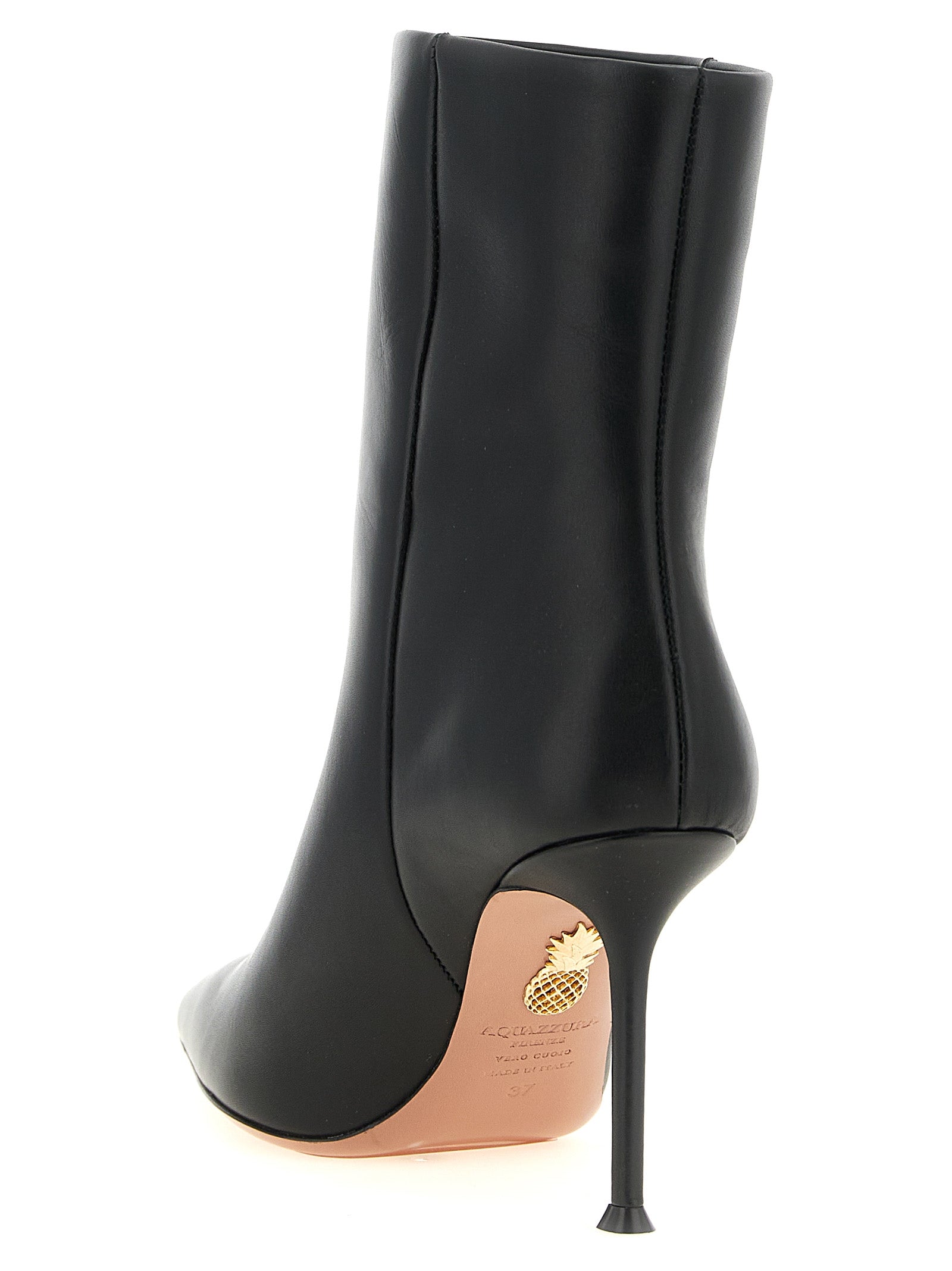 Aquazzura Black Calfskin Ankle Women's Boots