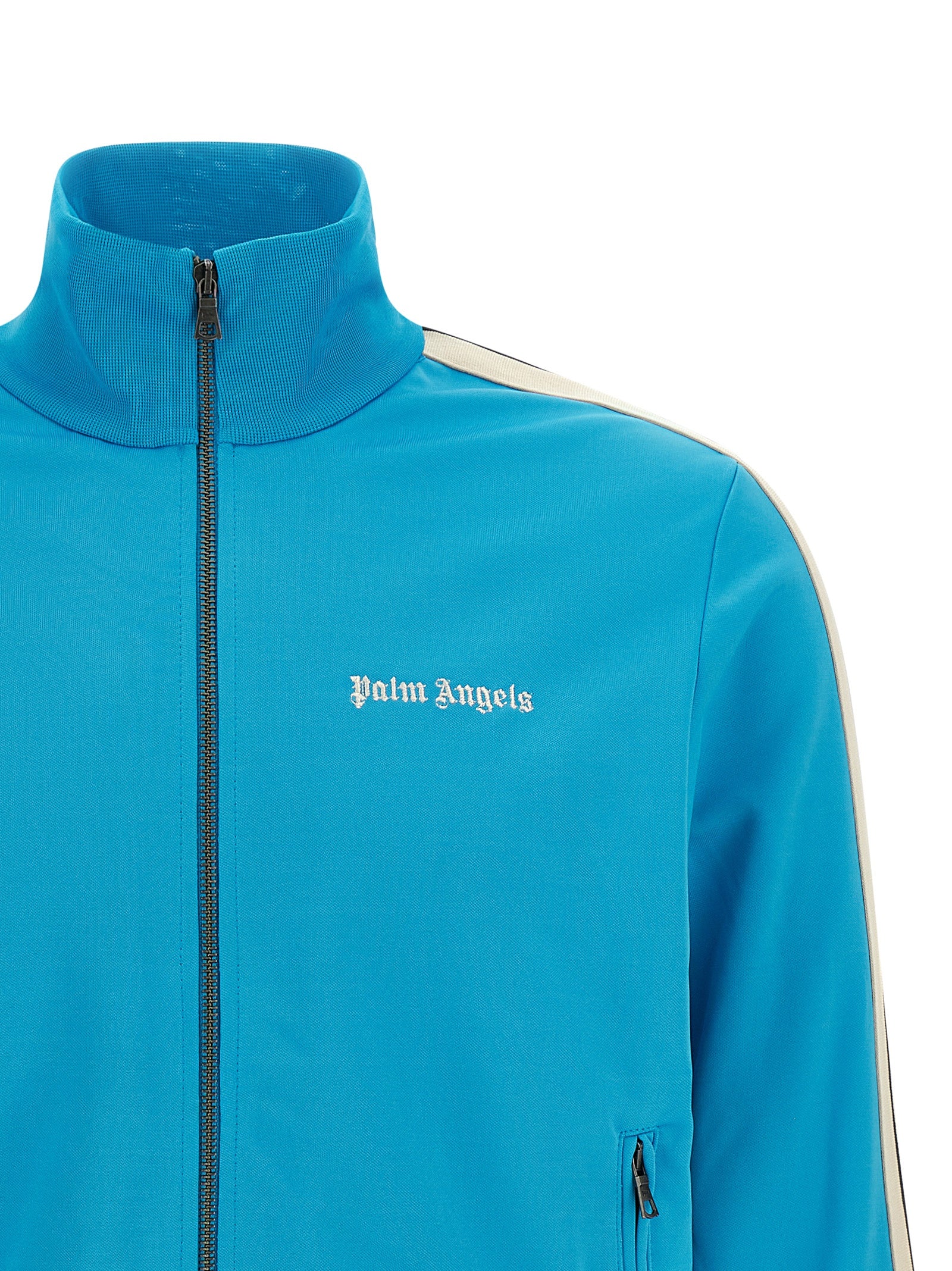 Palm Angels Blue Polyester Men's Sweatshirt