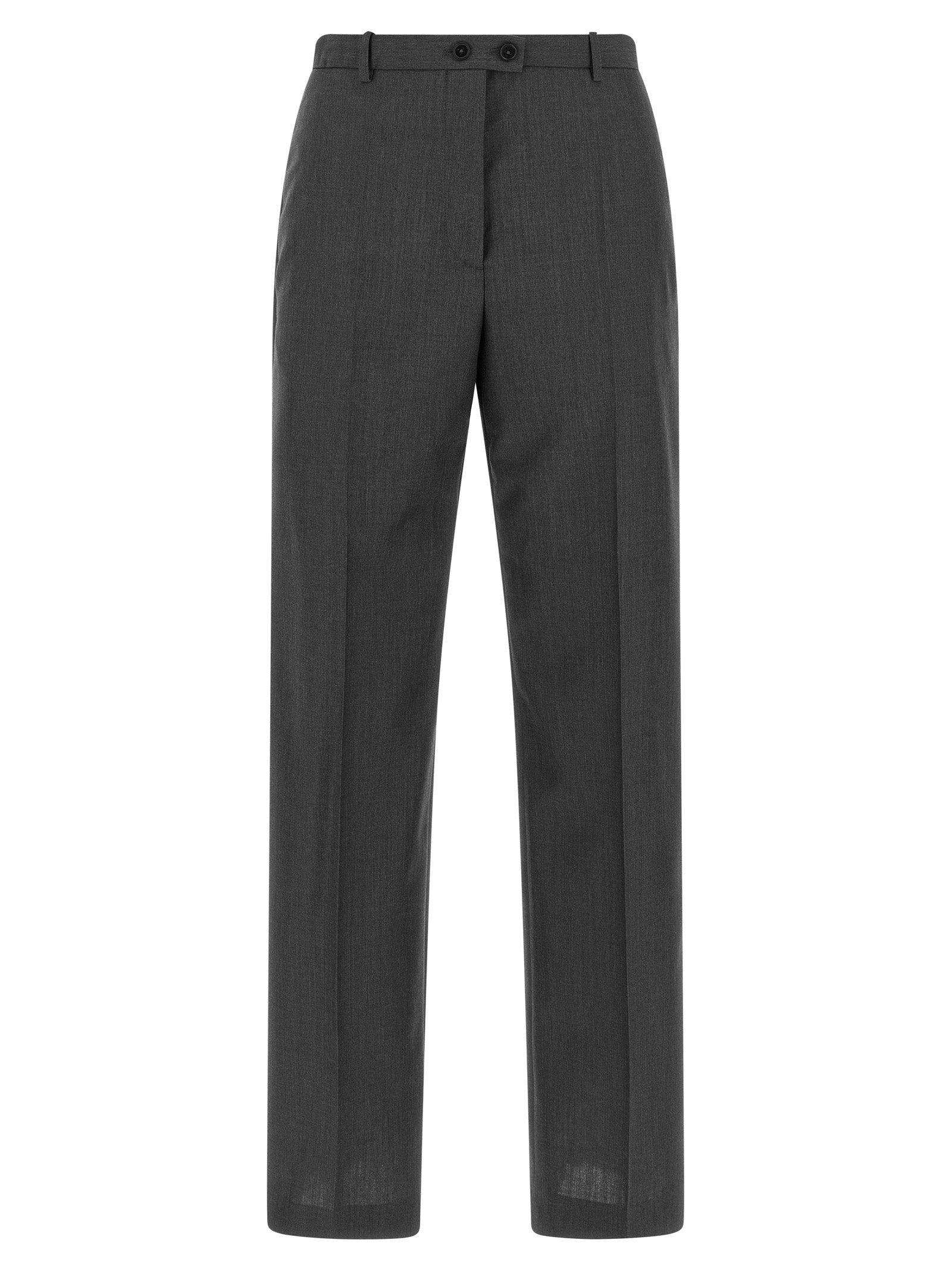 Jil Sander Gray Wool Dress Women's Pants