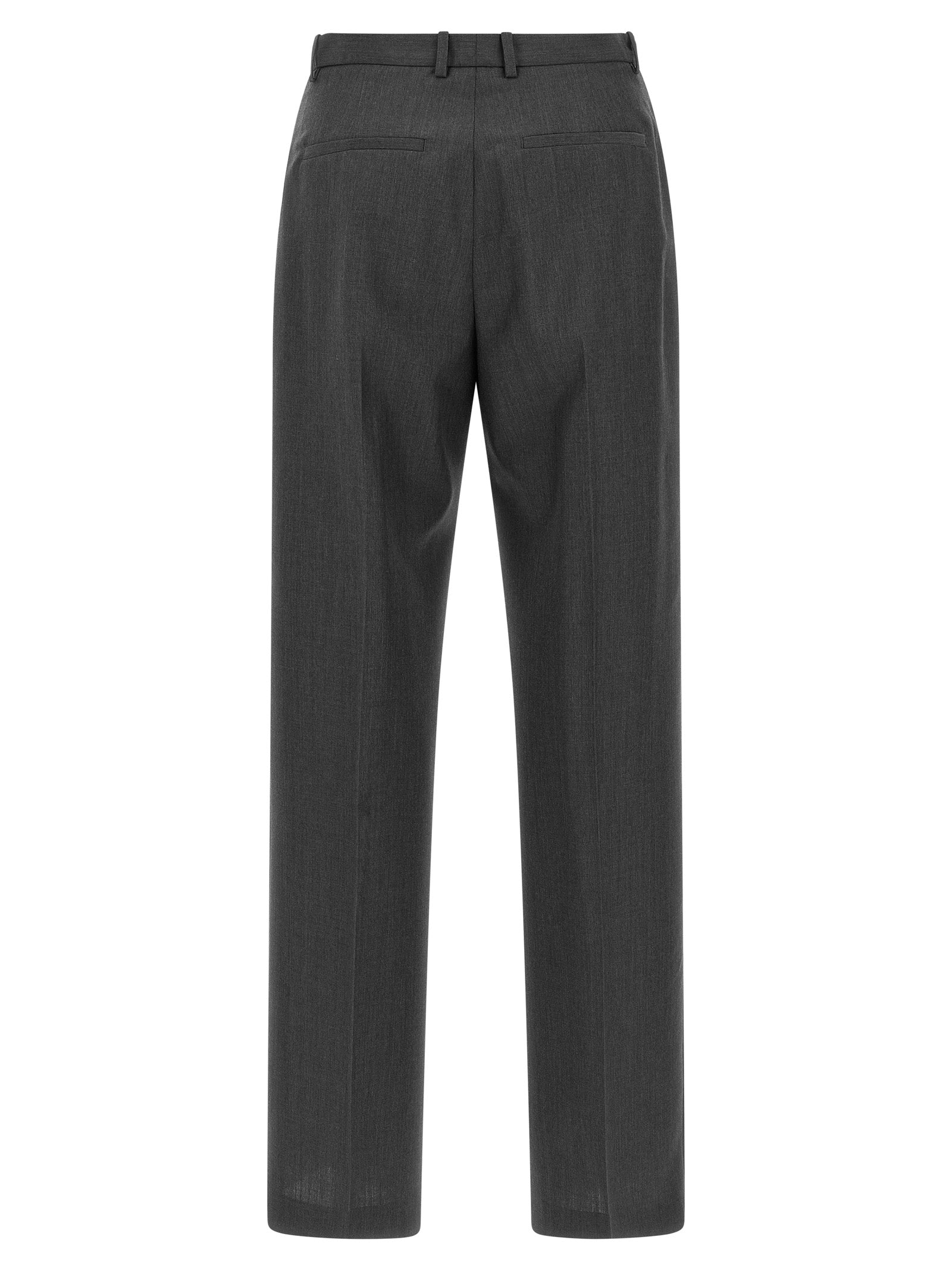 Jil Sander Gray Wool Dress Women's Pants