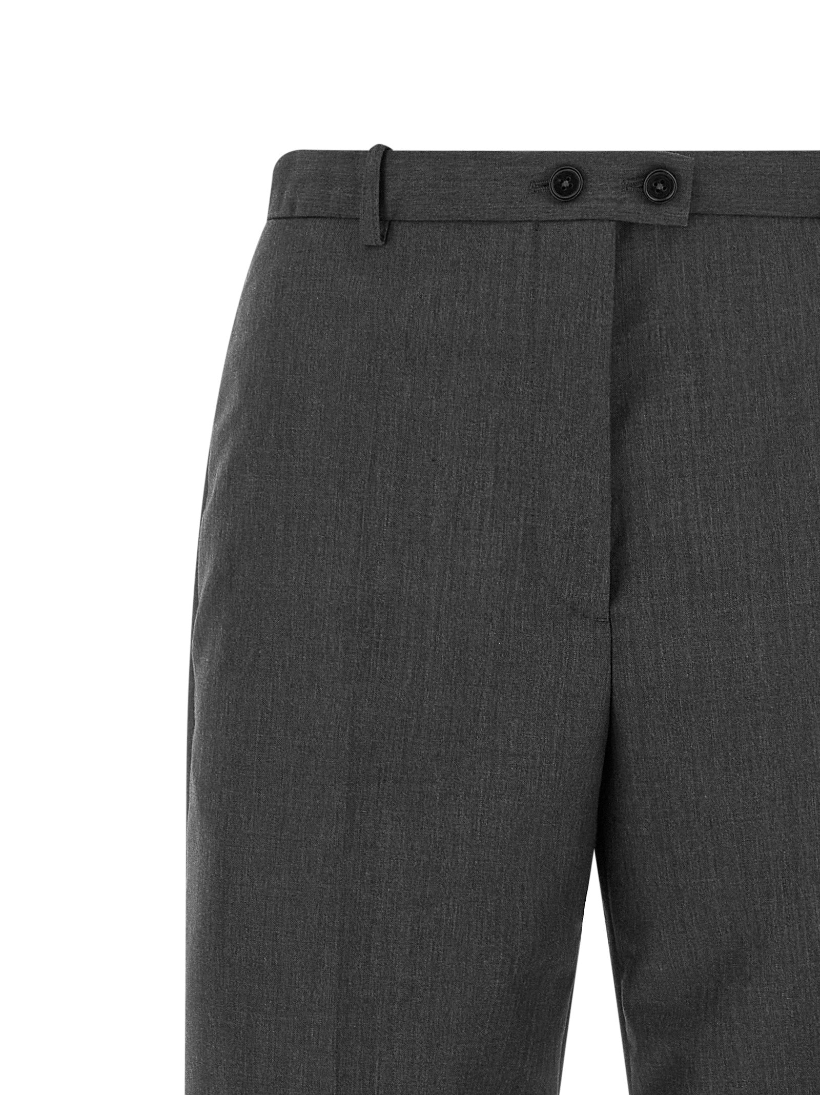 Jil Sander Gray Wool Dress Women's Pants
