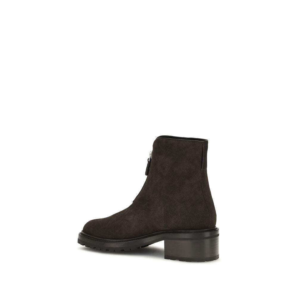 The Row Brown Suede Leather Ankle Women's Boots