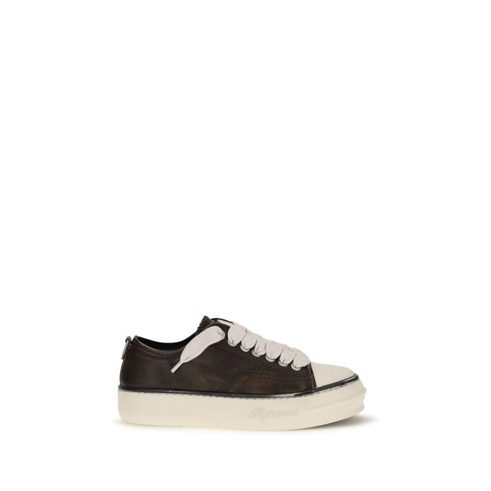 Represent Brown Calf Leather Bos Taurus Chunky Men's Sneakers